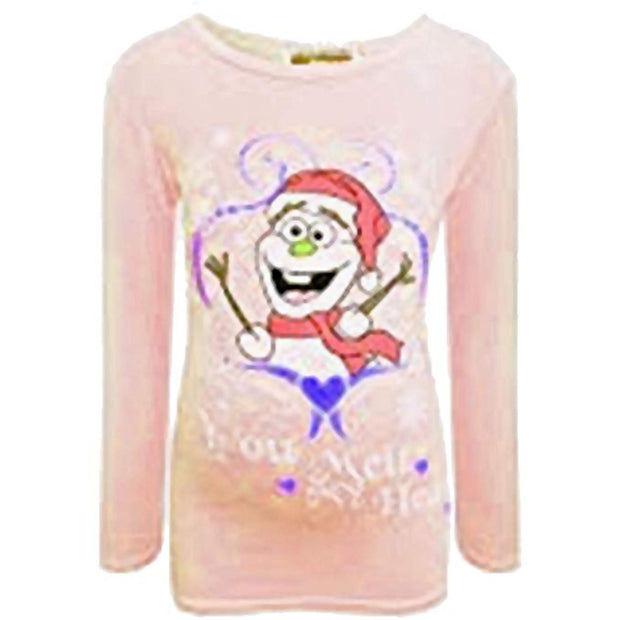 New Kids Girls Christmas T Shirt Freaky Snowman "You Melt My Heart" Fashion Top