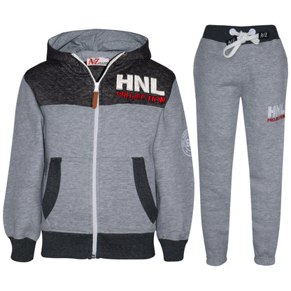 Kids Boys Design Tracksuit Jogging Suit Jacket Top Bottoms Joggers Age 7-13 Year