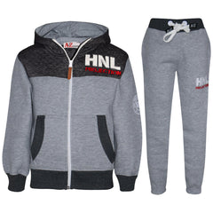 Kids Boys Design Tracksuit Jogging Suit Jacket Top Bottoms Joggers Age 7-13 Year