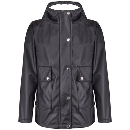 PU Raincoat Jacket Windbreaker Waterproof Parka Hooded For Girls Boys Age 5-13 Years