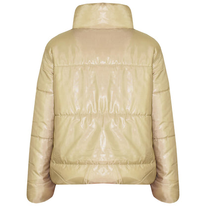 Girls Jacket Kids Wetlook Cropped Padded Quilted Puffer Bubble Jackets Coat 5-13