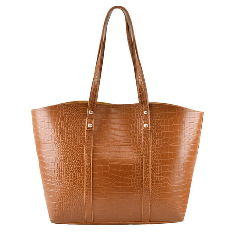 A2Z Womens PU Crocodile Pattern Tote Bag Casual Fashionable Ladies Shoulder Bag