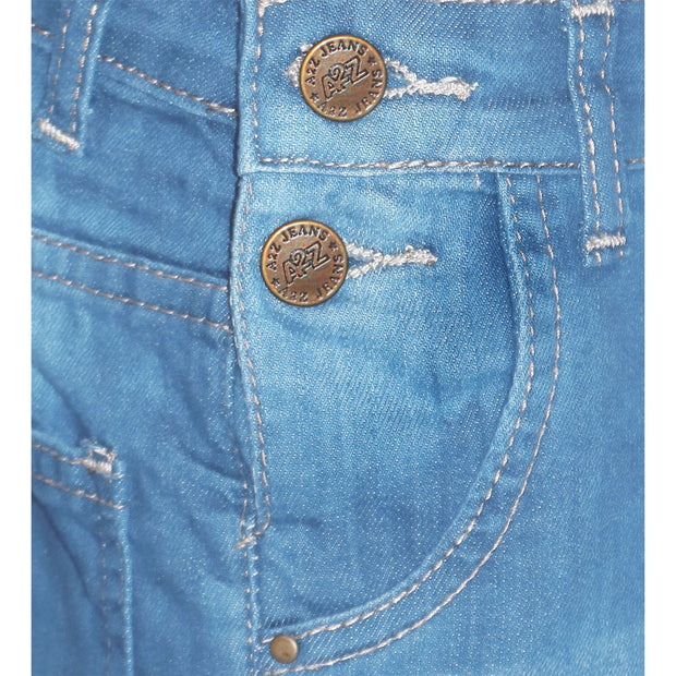Kids Girls Denim Stretch Dungaree Shorts Jumpsuit Playsuit All In One 7-13 Years