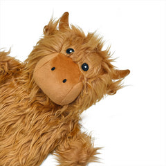 A2Z Hot Water Bottle 750ml Animal Design Highland Soft Plush Cover Heat Therapy