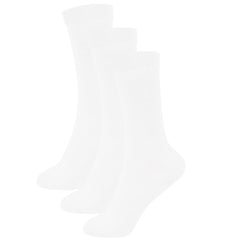 Kids Girls Plain Knee High Socks Pack of 3 Comfortable School Cotton Socks