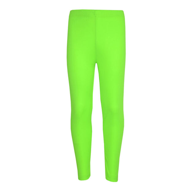 Gilrs Legging Kids Plain Color School Fashion Dance Leggings New Age 5-13 Years