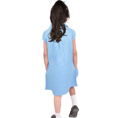 Kids Pack of 2 Girls Dress Breathable with Matching Scrunchies Age 3-14 Years