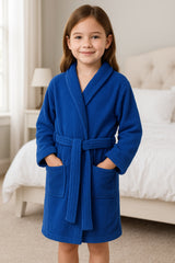 A2Z 4 Kids Girls Boys Towel Bathrobe Shawl Collar Soft for Age 5-13 Years