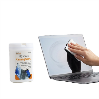 A2Z Screen Cleaning Wipes 100 Pack For Phones Tablets Laptops Monitors