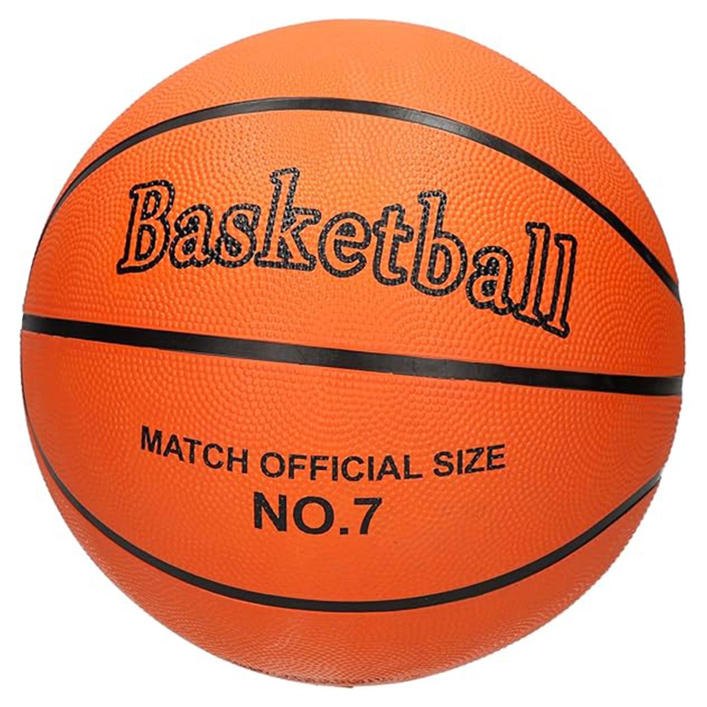 Basketball Durable Rubber High Bounce Pimpled Outdoor Size 7 Game Junior Adults