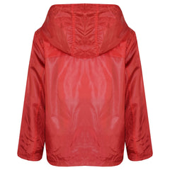 A2Z 4 Kids® Girls Boys Raincoats Jackets Kids Red Lightweight Kag Mac Waterproof Hooded Jacket Cagoule Rain Mac Age 5 6 7 8 9 10 11 12 13 Years