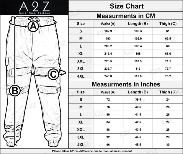 A2Z High Visibility Safe Work Pants Reflective Sweatpants Hi Vis Viz Cargo Joggers Slim Fit Jogging Bottoms Casual Trousers Workout Safety Trouser For Men's Small Medium Large XL 2XL 3XL 4XL - A2Z 4 Kids