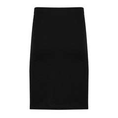 Kids Girls School Skirts Plain Pencil Skirt Elasticated Waist Uniform Skirt 7-13