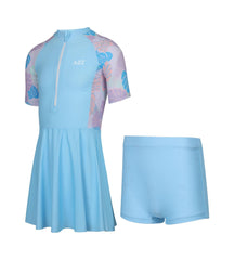 Kids Girls Surf Swimsuit Set Skirt Shorts Beach Bathing Swimming Costume