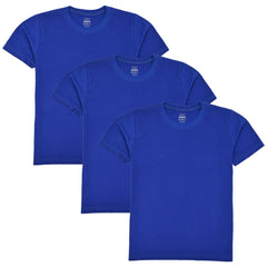 Kids Boys Girls Pack Of 3 T Shirts Plain Summer Fashion Soft Feel Tank Top Tees