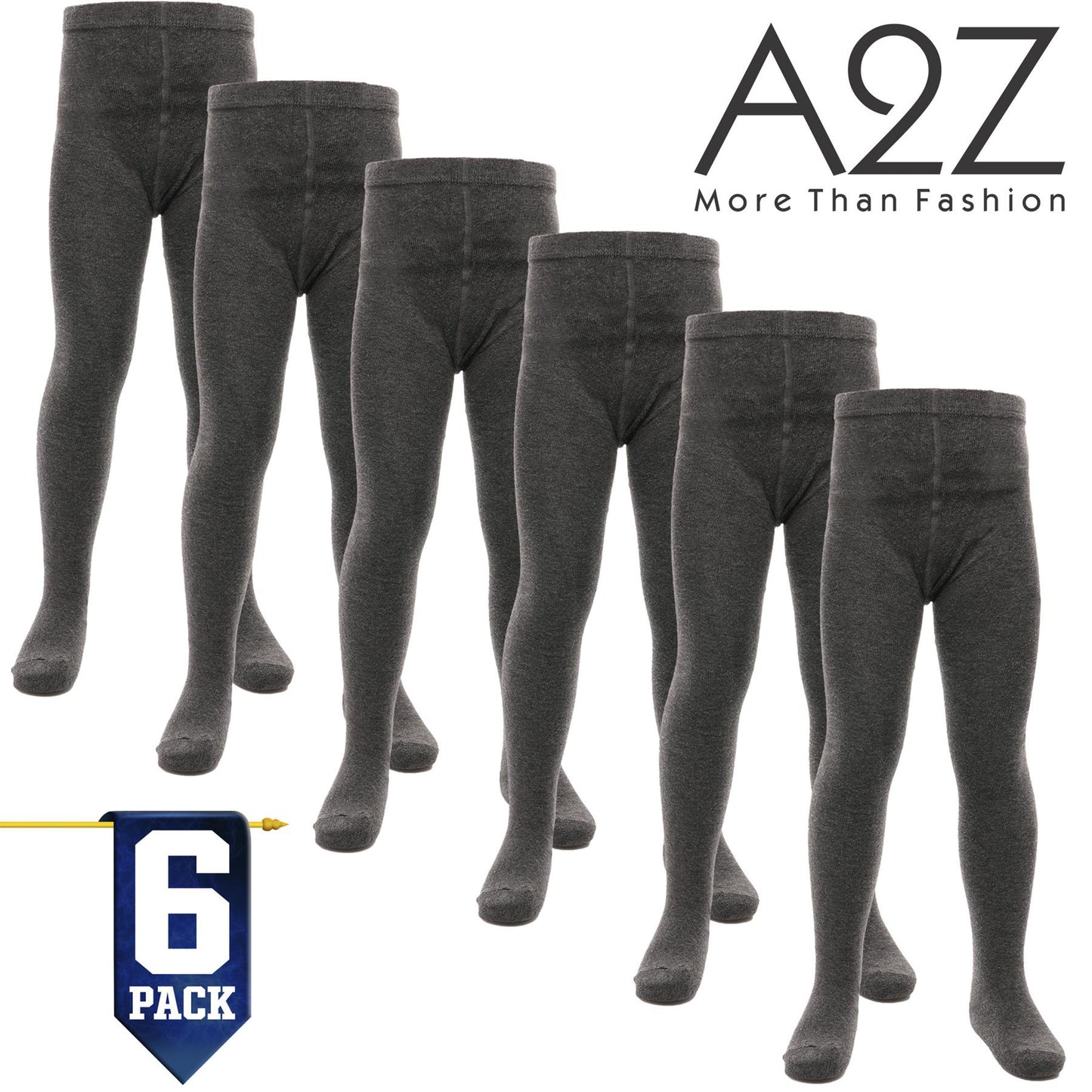 Kids Girls Cotton Rich Uniform School Tights Pack Of 6 Warm Thick Schoolwear