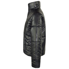 Girls Jacket Kids Wetlook Cropped Padded Quilted Puffer Bubble Jackets Coat 5-13
