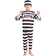 A2Z 4 Kids Boys Zombie Prisoner Halloween Set Bloody Prisoner Attire Eerie Undead Convict Halloween Outfit Set for Boys Age 3-14 Years - A2Z 4 Kids