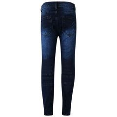 Kids Boys Stretchy Jeans Ripped Drape Panel Denim Pants Trousers New Age 5-13 Yr