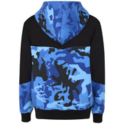 A2Z 4 Kids Boys Girls Cotton Tracksuit Camouflage Blue Fleece Hoodie Top Joggers Bottom Suit Set Age 5-13 years