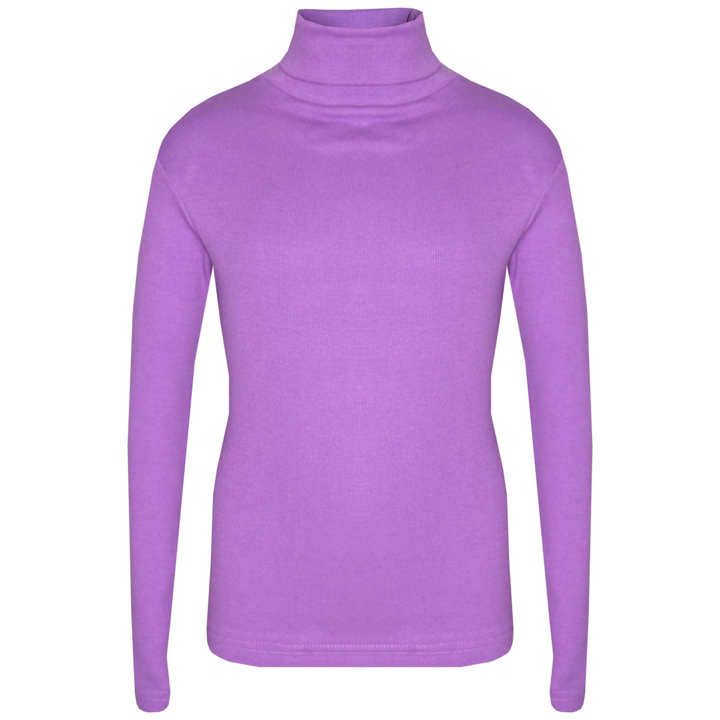 Kids Girls Polo Neck T Shirt Thick Cotton Turtleneck Jumper Long Sleeve Top 2-13