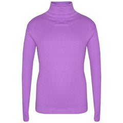 Kids Girls Polo Neck T Shirt Thick Cotton Turtleneck Jumper Long Sleeve Top 2-13