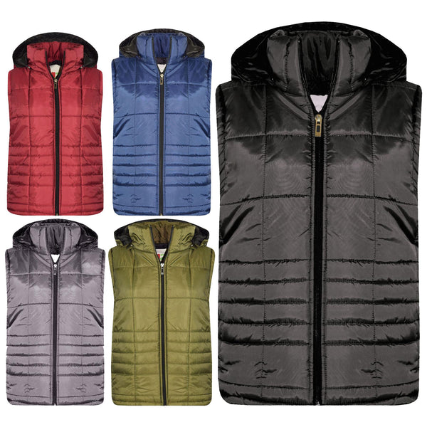 A2Z 4 Kids Girls Boys Sleeveless Hooded Padded Quilted Lined Gilet Bodywarmer Fashion Jackets Age 5 6 7 8 9 10 11 12 13 Years