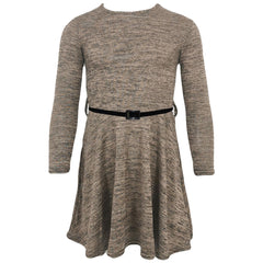 Kids Girls Skater Dress Summer Party Dance Long Sleeves Dresses Age 3-13 Years
