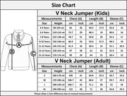 Kids Girls Boys Scouts School Uniform V Neck Jumper Single & 2 Pack Sweatshirt