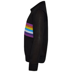 Kids Girls Lounge Suit Rainbow Striped Top Bottom Lounge Wear Tracksuit 7-13 Yr
