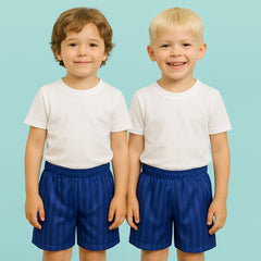 A2Z 4 Kids Shadow Stripe PE Shorts Pack of 2 Football Gym Shorts Age 2-13 Years