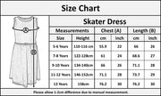 Kids Girls Skater Dress Party Dresses With Free Belt For Children New Age 2-13 - A2Z 4 Kids