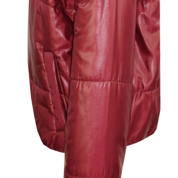 Girls Jackets Kids Reversible Cropped Hooded Padded Puffer Jacket Coat 5-13 Year
