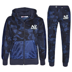 Kids Tracksuit Boys Girls Designer's A2Z Camouflage Jogging Suit Top Bottom 7-13