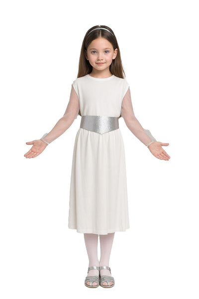 NEW Angel Nativity Dress, Belt and Halo Girls Christmas Fancy Dress Costume