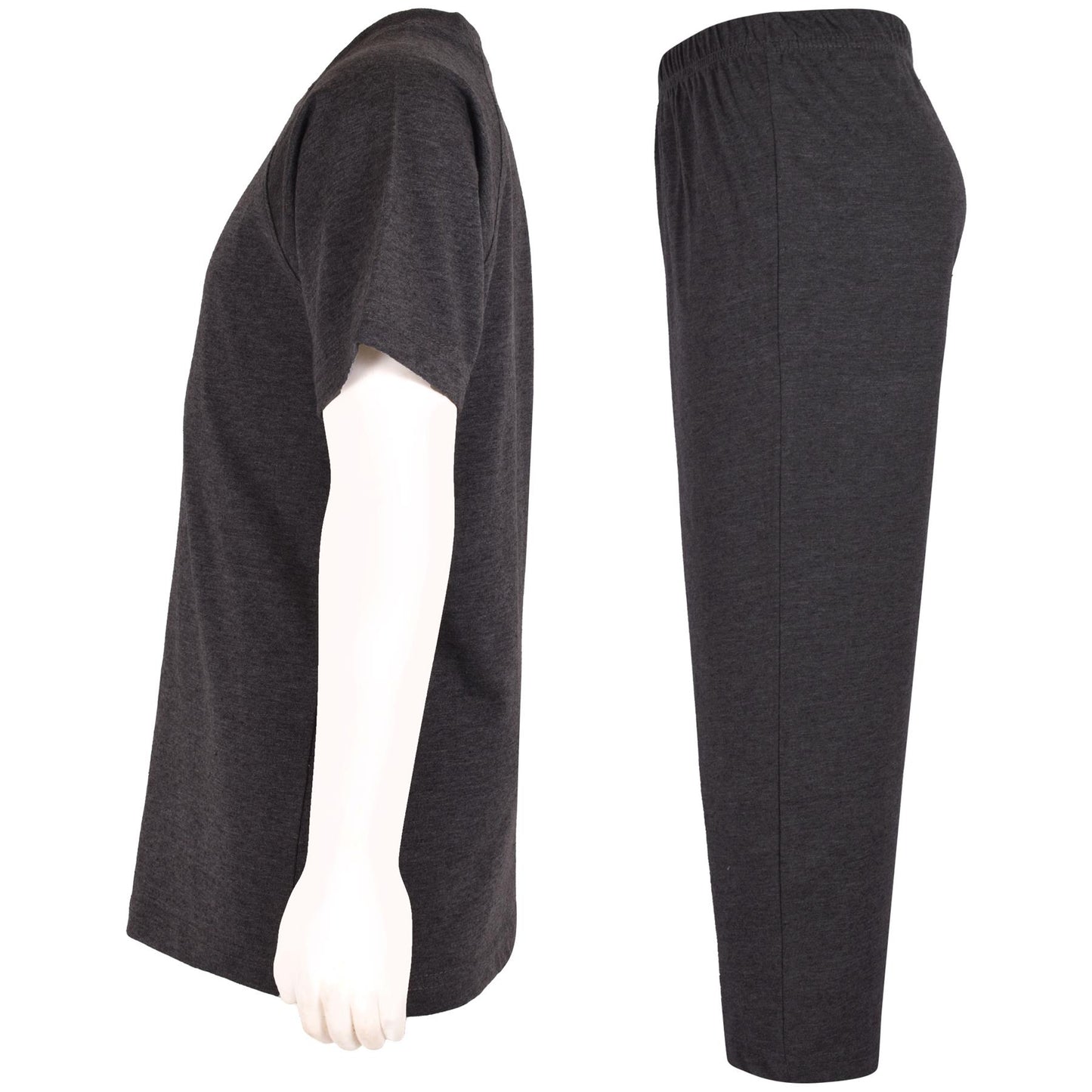 A2Z 4 Kids Girls Boys Raglan Sleeves Plain Pyjamas 2 Piece Short Sleeves Set