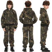 Kids Tracksuit Boys Girls Designer's Camouflage Jogging Suit Top Bottom 5-13 Yr