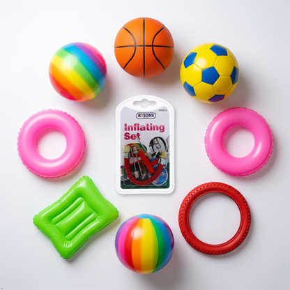 A2Z Inflating Set with Multi-Purpose Needles and Flexible Ball Pump Needle Kit