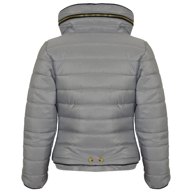 A2Z 4 Kids Girls Jacket Kids Stylish Padded Silver Puffer Bubble Fur Collar Quilted Warm Thick Coat Jackets Age 3 4 5 6 7 8 9 10 11 12 13 Years