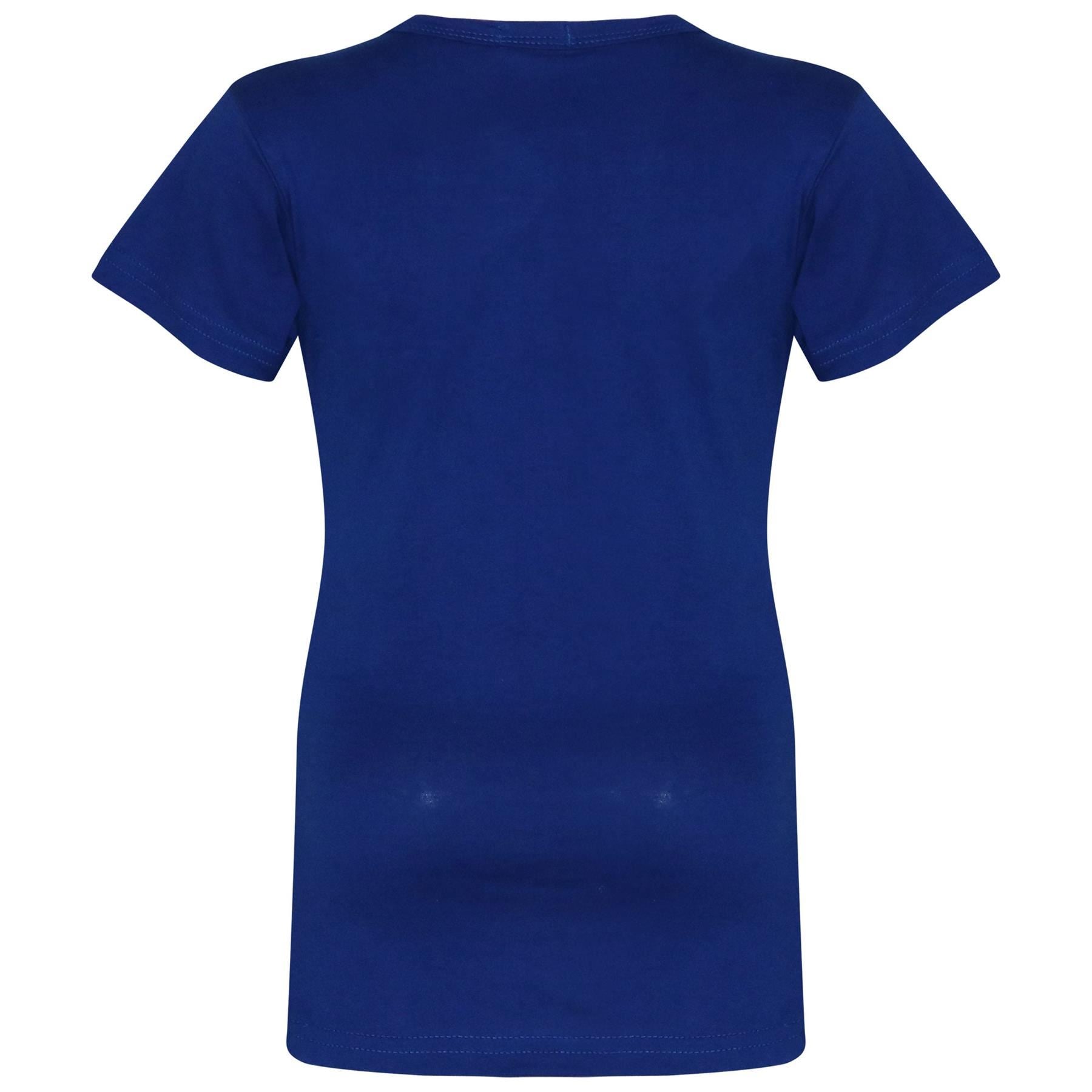 Kids Girls T Shirts Cotton Plain School T-Shirt Top New Age 2-13 Yr - A2Z 4 Kids