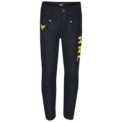 Boys Stretchy Jeans Designer Kids HNL Denim Skinny Jean Pants Trousers 5-13 Year