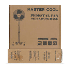 A2Z Pedestal Fan 16 Inch 3-Speed Oscillating Electric Standing Floor Fan