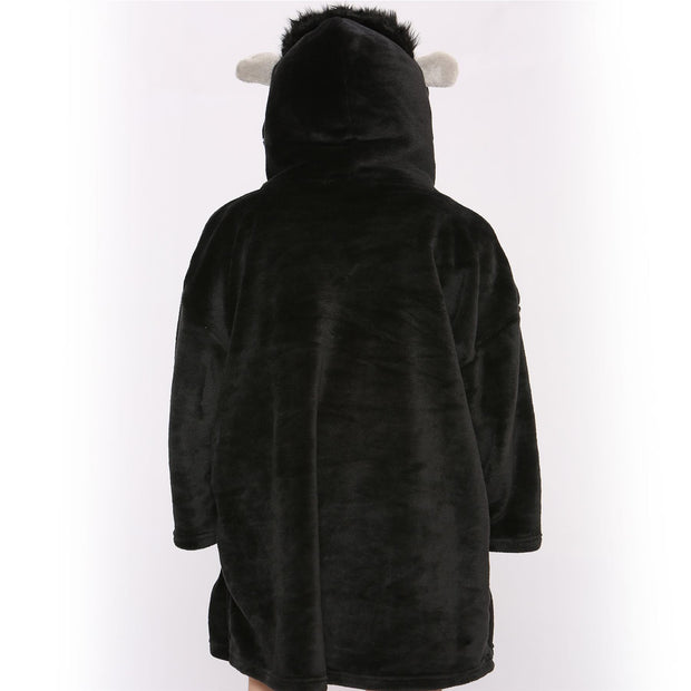 A2Z Unisex Mens Ladies Oversized Kangaroo Pocket Hooded Animal Wearable Blanket