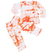 A2Z 4 Kids Girls Colour Tie Dye Pyjamas Cosplay Loungewear PJs Childrens Gifts 2 Piece Set Lounge Suit for Children Unisex Top Bottom Pyjamas Loungewear Dress Up Attire Gifts for Girls Age 5-13 years