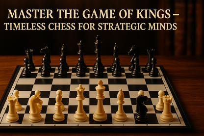 A2Z Classic Folding Chess Set With 32 Pieces Strategy Game Kids & Adults Age 8+