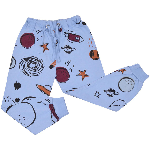 Kids Boys Rocket Spaceship Blast Off Blue Pyjamas PJs 2 Piece Sleepwear Set - A2Z 4 Kids