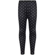 A2Z 4 Kids Girls Legging Spotty Print Black Soft Comfortable Stretchy Party Fashion Legging Pants Age 5-6, 7-8, 9-10, 11-12 & 13 years - A2Z 4 Kids