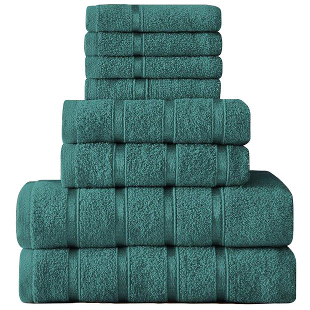 8 pc Boston Egyptian Towels Bale Set 100% Egyptian Cotton Super Soft Absorbent 500GSM Gift Sets