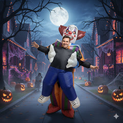 A2Z Adults Mens Ladies Inflatable Clown Halloween Costume Funny Fancy Dress
