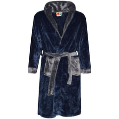Kids Soft Fleece Bathrobe Dressing Gown Hooded Swim Beach Girls Boys 2-13 years